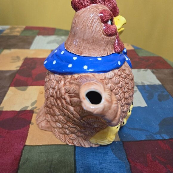 ROOSTER TEAPOT 7.50" TALL BY JAY MADE IN CHINA - Picture 6 of 8
